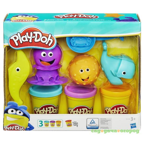 Фото Набор для лепки Подводный мир тесто+формы Play-Doh Hasbro (B1378H)