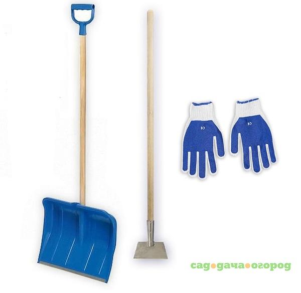 Фото Набор инструментов Prosperplast лопата для снега, перчатки и ледоруб