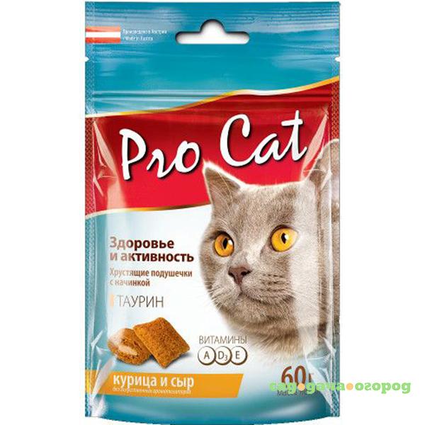 Фото Лакомство PRO CAT Здоровье и активность Курица и сыр 60г