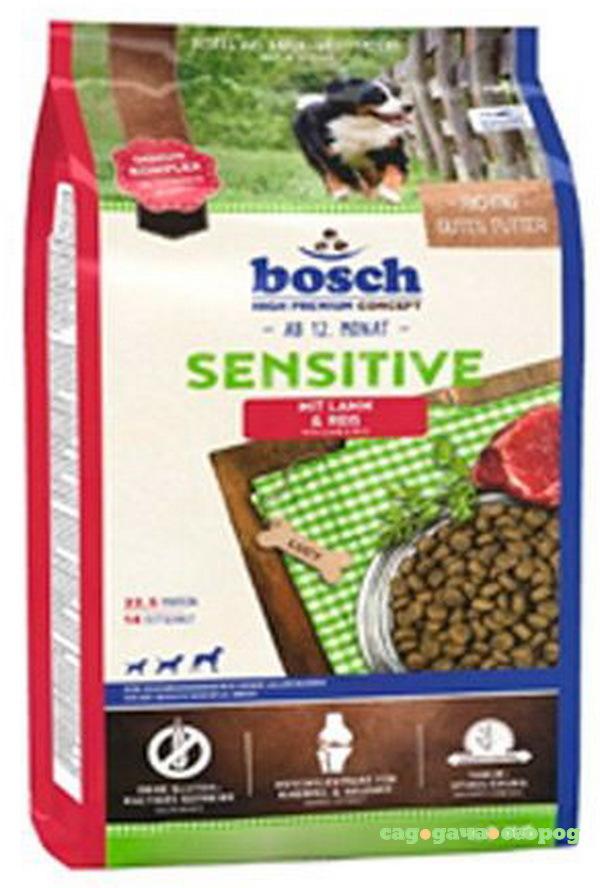 Фото Корм для собак BOSCH Sensitive ягненок, рис 1 кг