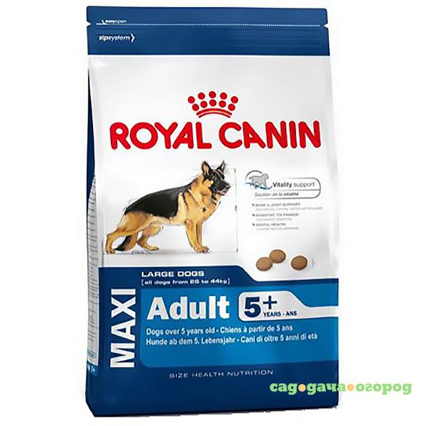 Фото Корм для собак Royal Canin Size Maxi Adult 5+ для крупных пород старше 5 лет, птица 4 кг