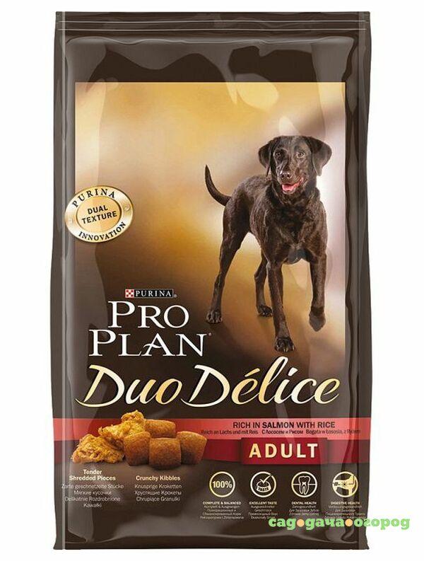 Фото Корм для собак PRO PLAN Duo Delice Adult лосось, рис, 2,5 кг