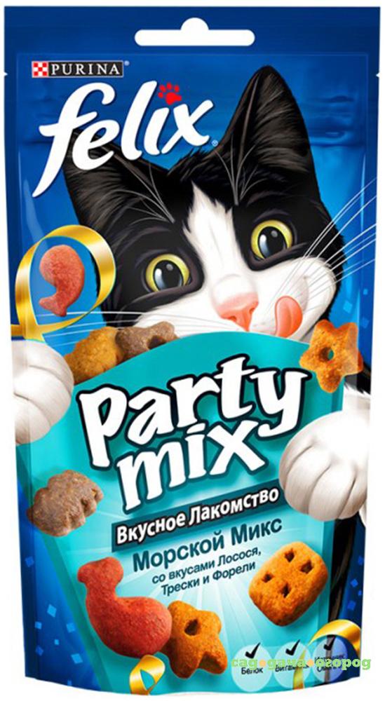 Фото Лакомство FELIX Party mix Морской Микс 60г