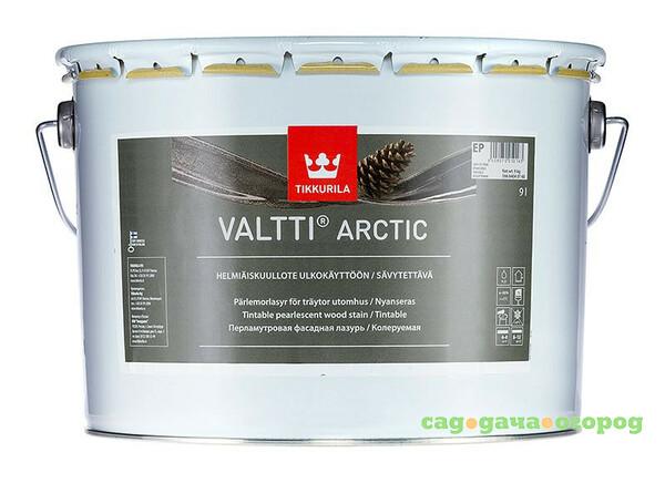 Фото Фасадная лазурь tikkurila valtti arctic  9 л