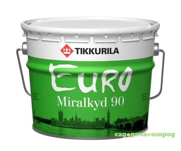 Фото Эмаль алкидная высокоглянцевая Tikkurila Euro Miralkyd 90 база с 9л