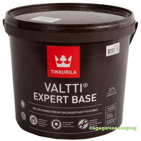 Фото Грунтовка-антисептик tikkurila valtti expert для дерева base 2.7 л