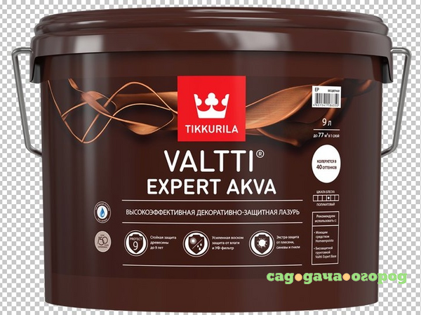 Фото Антисептик Tikkurila Valtti Expert Akva сосна 9 л