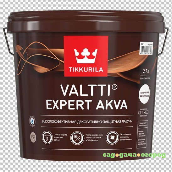 Фото Антисептик Tikkurila Valtti Expert Akva орегон 2.7 л