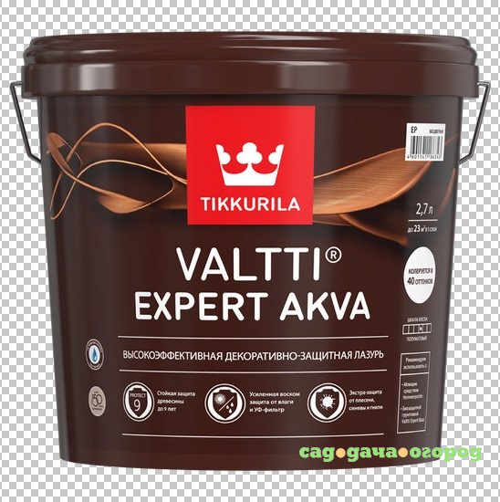 Фото Антисептик Tikkurila Valtti Expert Akva тик  2.7 л