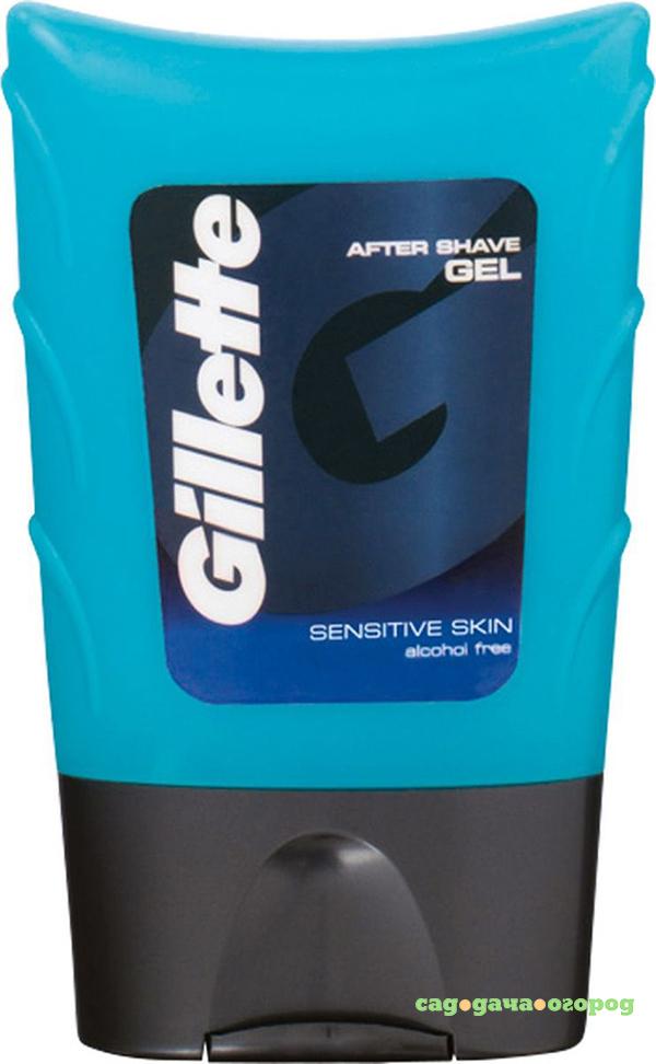 Фото Гель после бритья Gillette Aftershave Gel Sensitive Skin для чувствительной кожи 75 мл