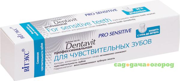 Фото Зубная паста ВИТЭКС Dentavit Pro Sensitive Профессиональная Для чувствительных зубов 85 г