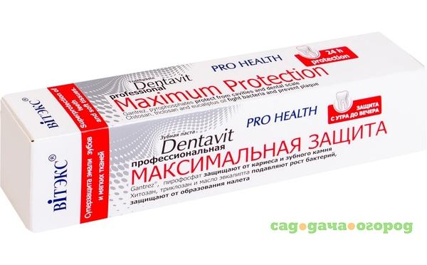 Фото Зубная паста ВИТЭКС Dentavit Pro Health Профессиональная Максимальная защита 85 г