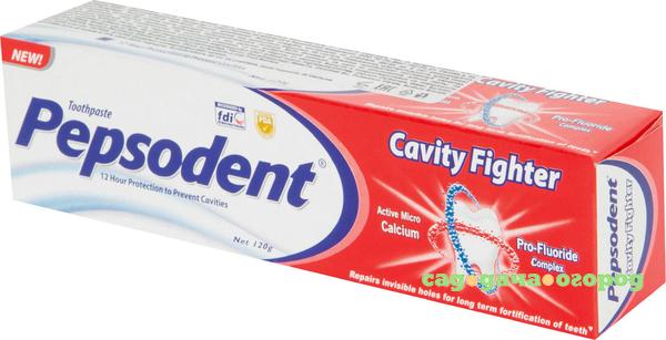 Фото Зубная паста Pepsodent Cavity Fighter Защита от кариеса 120 г