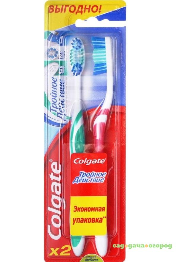 Фото Зубная щетка Colgate Тройное действие 1+1