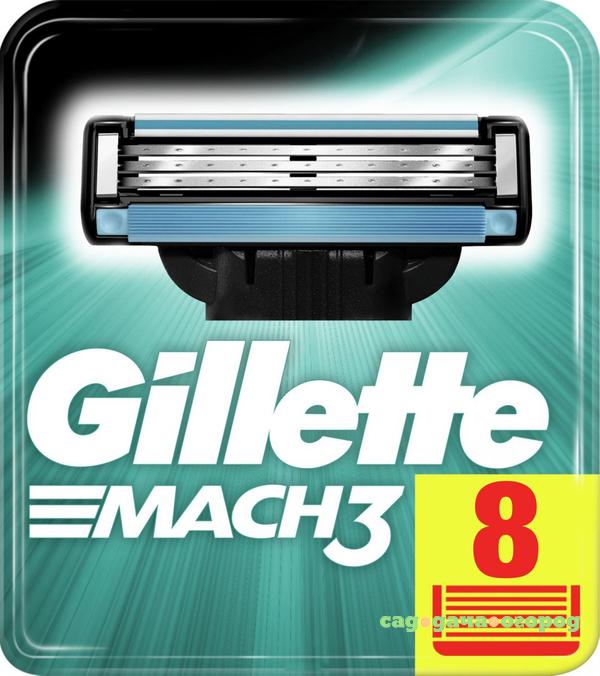 Фото Сменные кассеты для бритья Gillette Mach3 8 шт