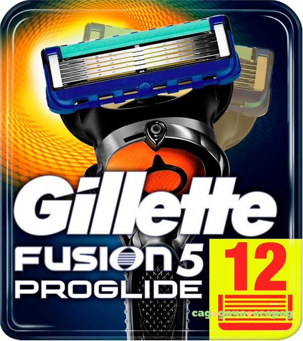 Фото Сменные кассеты для бритья Gillette Fusion5 ProGlide 12 шт