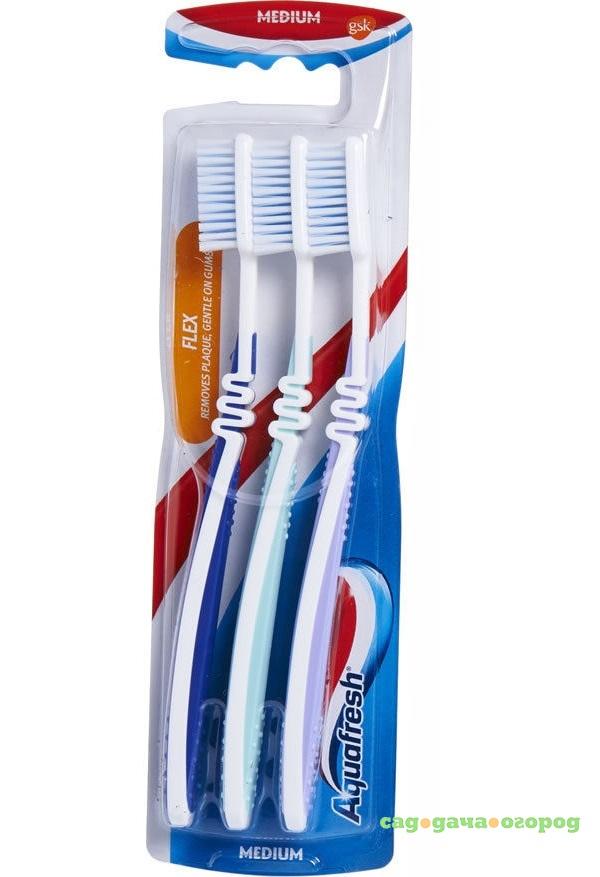 Фото Зубная щетка Aquafresh Flex 3шт