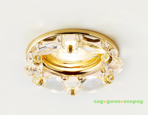 Фото Встраиваемый светильник Ambrella CRYSTAL K212 CL/G