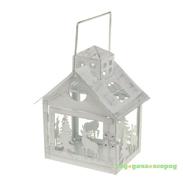 Фото Фонарь декоративный металл 19х14х24см Decor pap
