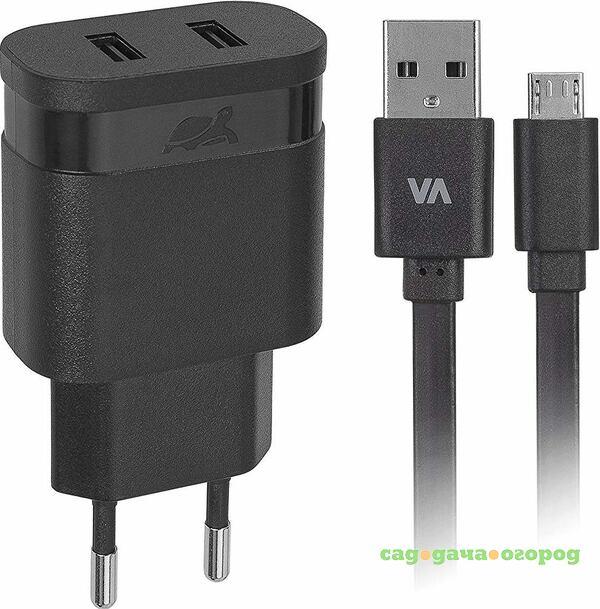 Фото Сетевое зарядное устройство RivaCase Rivapower VA 4122 BD1 (2 USB /2.4 A)