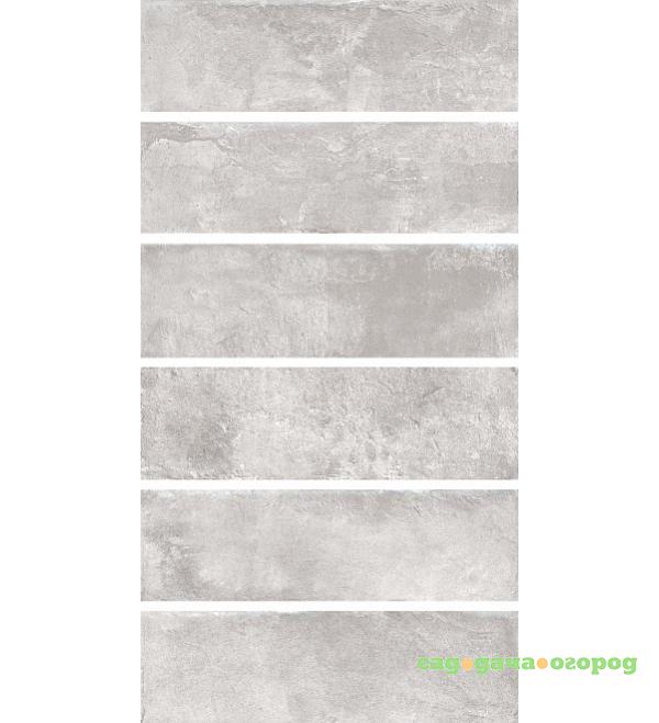 Фото Плитка Kerama Marazzi Маттоне Серая Светлая 8,5x28,5 см 2912