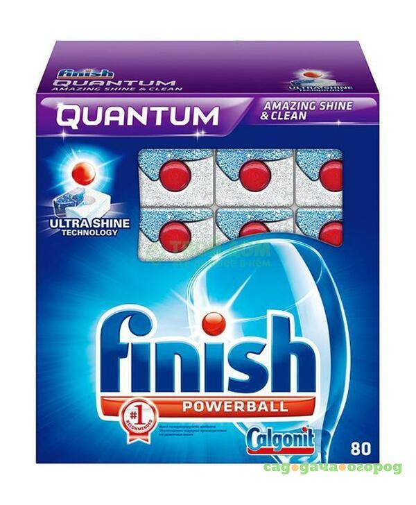 Фото Таблетки Finish Quantum Max для мытья посуды в ПММ 80 шт