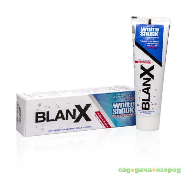 Фото Паста зубная BLANX WHITE SHOCK BLUE FORMULA 75ml (RUS) Вайт Шок, 75 мл (GA1184800)