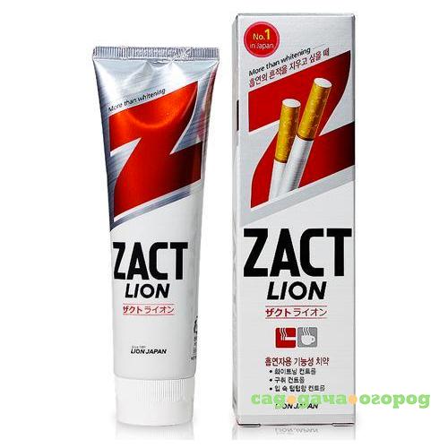 Фото Паста зубная отбеливающая Zact Lion 150 г