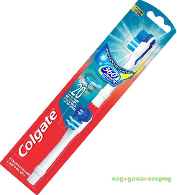 Фото Сменные насадки для зубной щетки Colgate 360 Суперчистота всей полости рта 2 шт