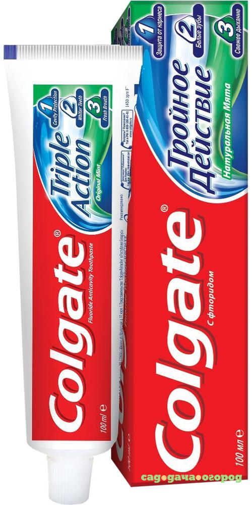 Фото Зубная паста Colgate Тройное действие 100 мл