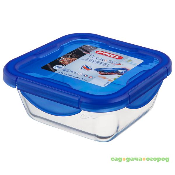 Фото Форма квадратная PYREX Cook&Go с крышкой 16 х 16 см