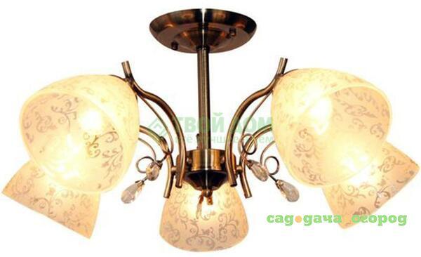 Фото Потолочный светильник IDLamp 852/5PF-Oldbronze