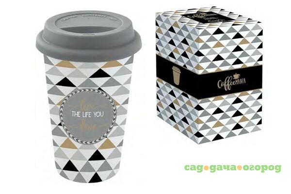 Фото Термокружка 0.35 с крышкой серая Easy life travelmug