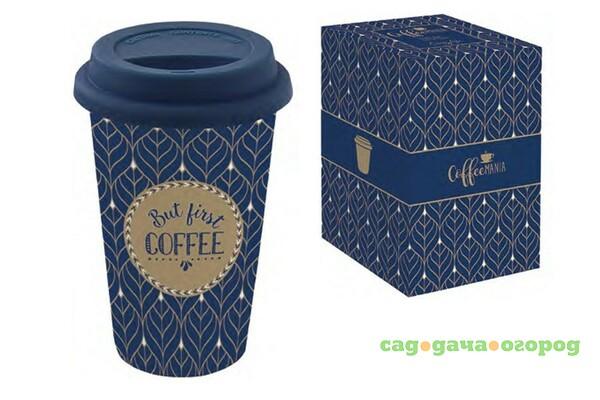 Фото Термокружка 0.35 с крышкой синий Easy life travel mug