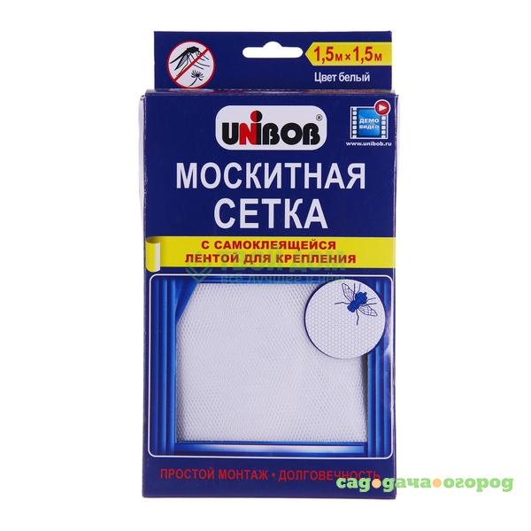 Фото Сетка москитная 1.5х 1.5 м  Unibob 42717