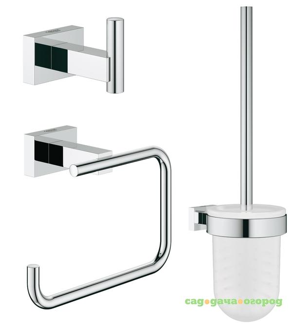 Фото Набор аксессуаров GROHE Essentials Cube (3 предмета), хром (40757001)