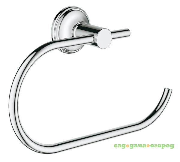 Фото Держатель туалетной бумаги GROHE Essentials Authentic, без крышки, хром (406570010)