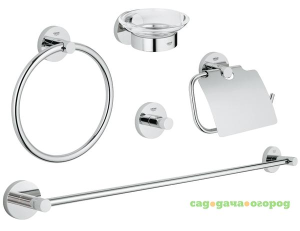 Фото Набор аксессуаров GROHE Essentials (5 предметов), хром (40344001)