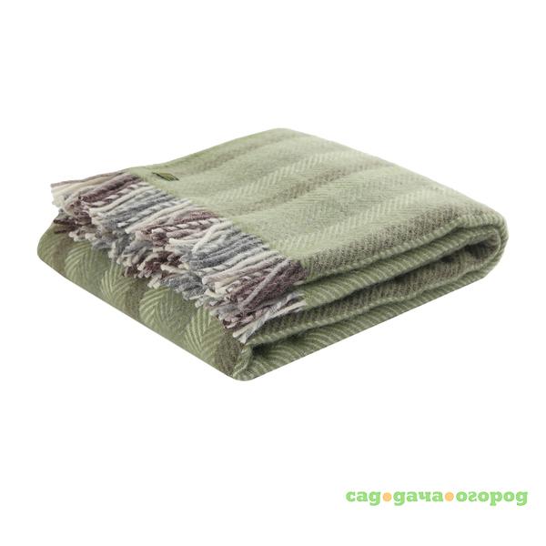 Фото Плед Tweedmill stripe 150x183 green