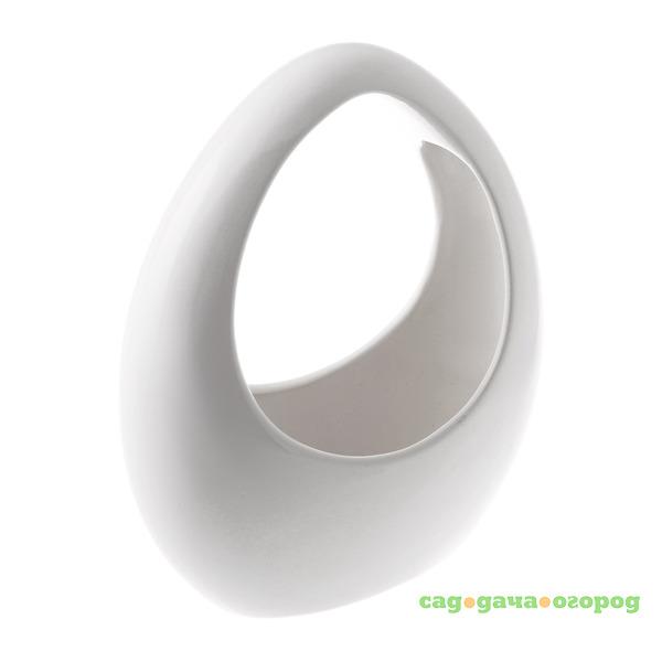 Фото Ваза vaso cesta 25cm white Santos