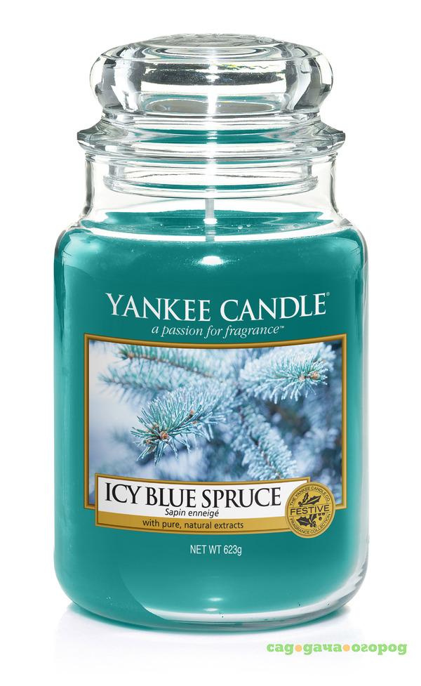 Фото Аромасвеча в большой банке Заснеженная ель Yankee candle