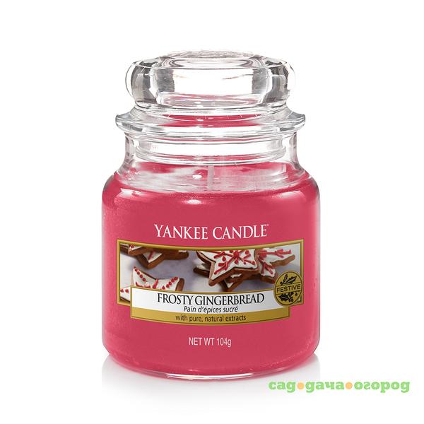 Фото Ароматическая свеча Yankee candle маленькая Морозный пряник 104 г