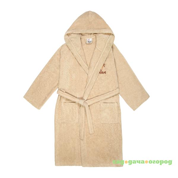 Фото Халат мужской махровый с воротником Asil sauna brown xxxl