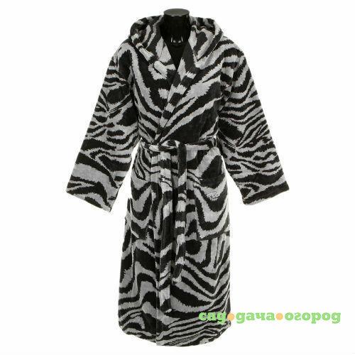 Фото Халат велюровый Roberto Cavalli Zebra черный L/XL (27390)