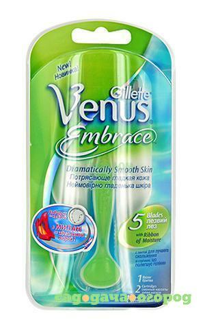 Фото Станок для бритья Gillette Venus embrace + кассеты 2 шт