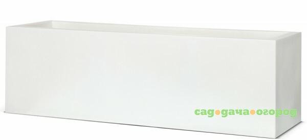 Фото КАШПО CAPI LUX RECTANG LOW 100X40X40см белое (WFL963)