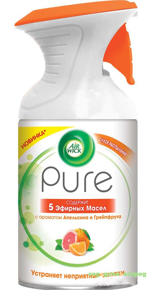 Фото Освежитель воздуха Air Wick Freshmatic Pure Апельсин и Грейпфрут аэрозольный 250 мл