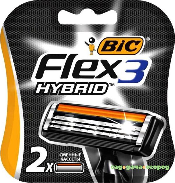 Фото Сменные кассеты для бритья BIC Flex Hybrid 3 2 шт