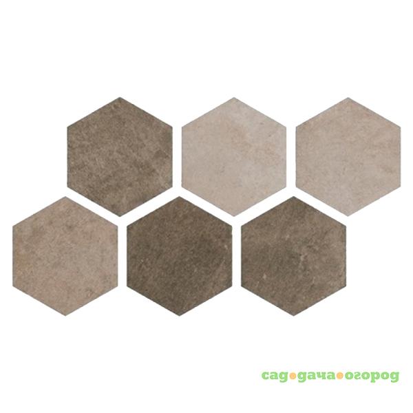 Фото Плитка Argenta Ceramica Hexagon Multi Cold 25x22 см