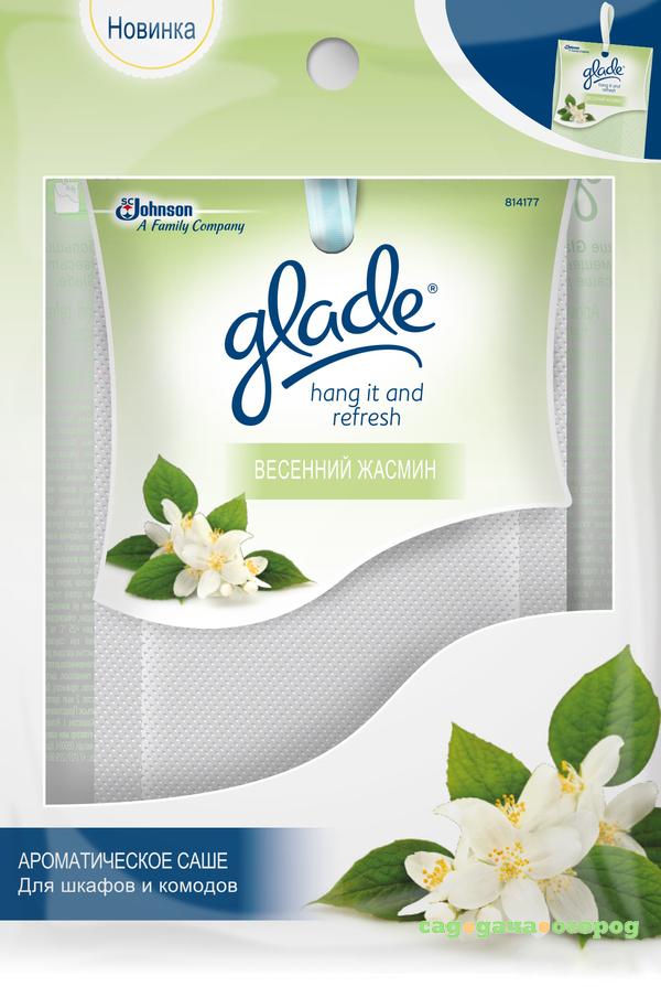 Фото Ароматическое саше Glade Hang It and Refresh Весенний жасмин 8 г